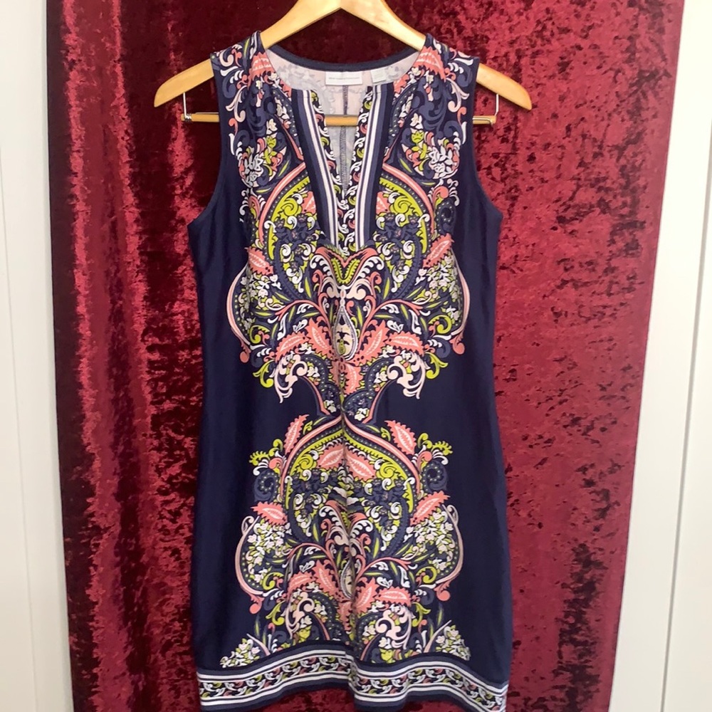 New York & Company floral blue dress size S